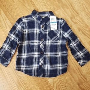 24months Boy Shirt Plaid Button up